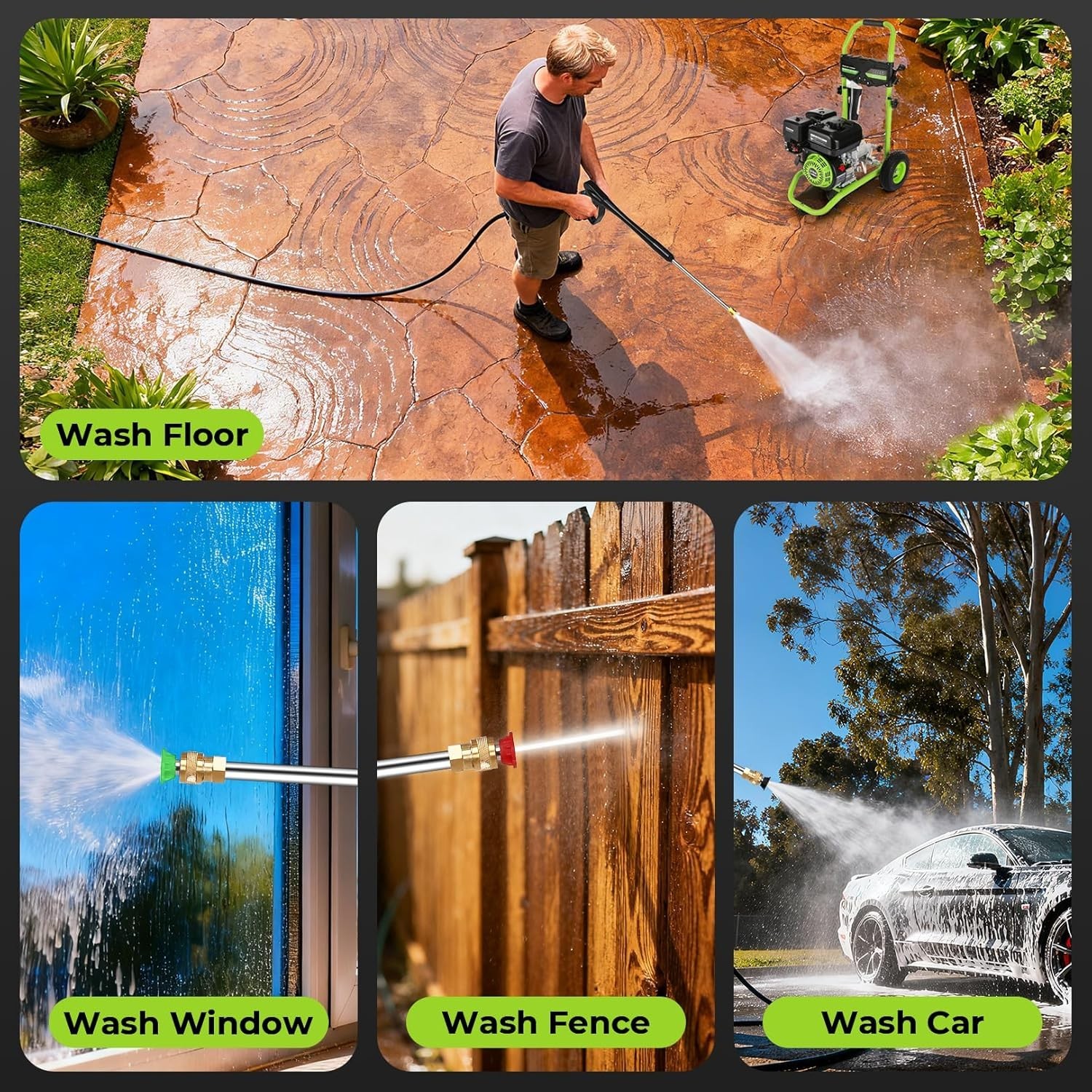 Ultimate 4200 PSI Gas Powered Washer – Versatile & EPA Compliant for Outdoor Use