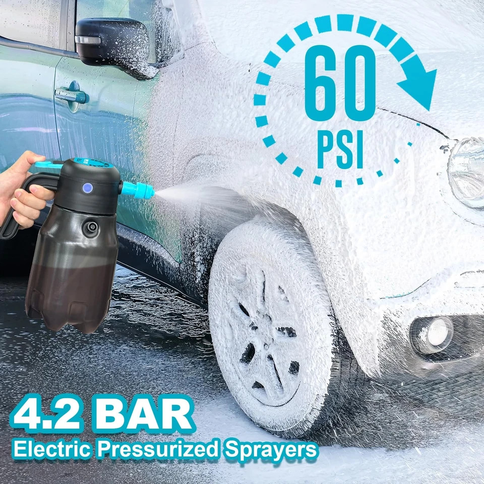 GENERIC ELECTRIC FOAM SPRAYER CAR WASH 68OZ/2L,60PSI – BLACK /BLUE