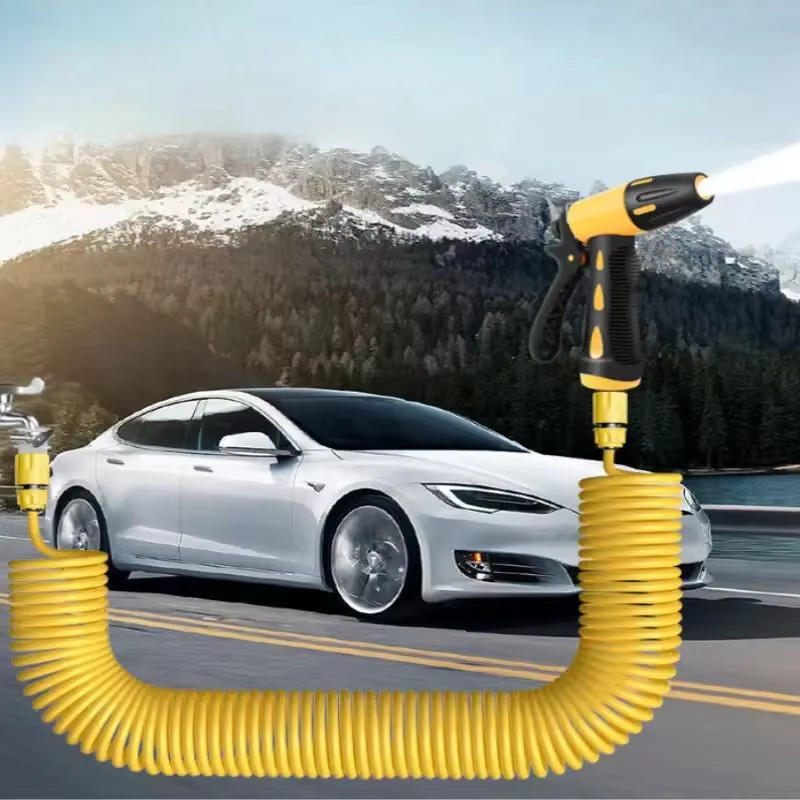 1020 Meter Telescopic Water Pipe with HighPressure Nozzle Car Washing Tool Set E