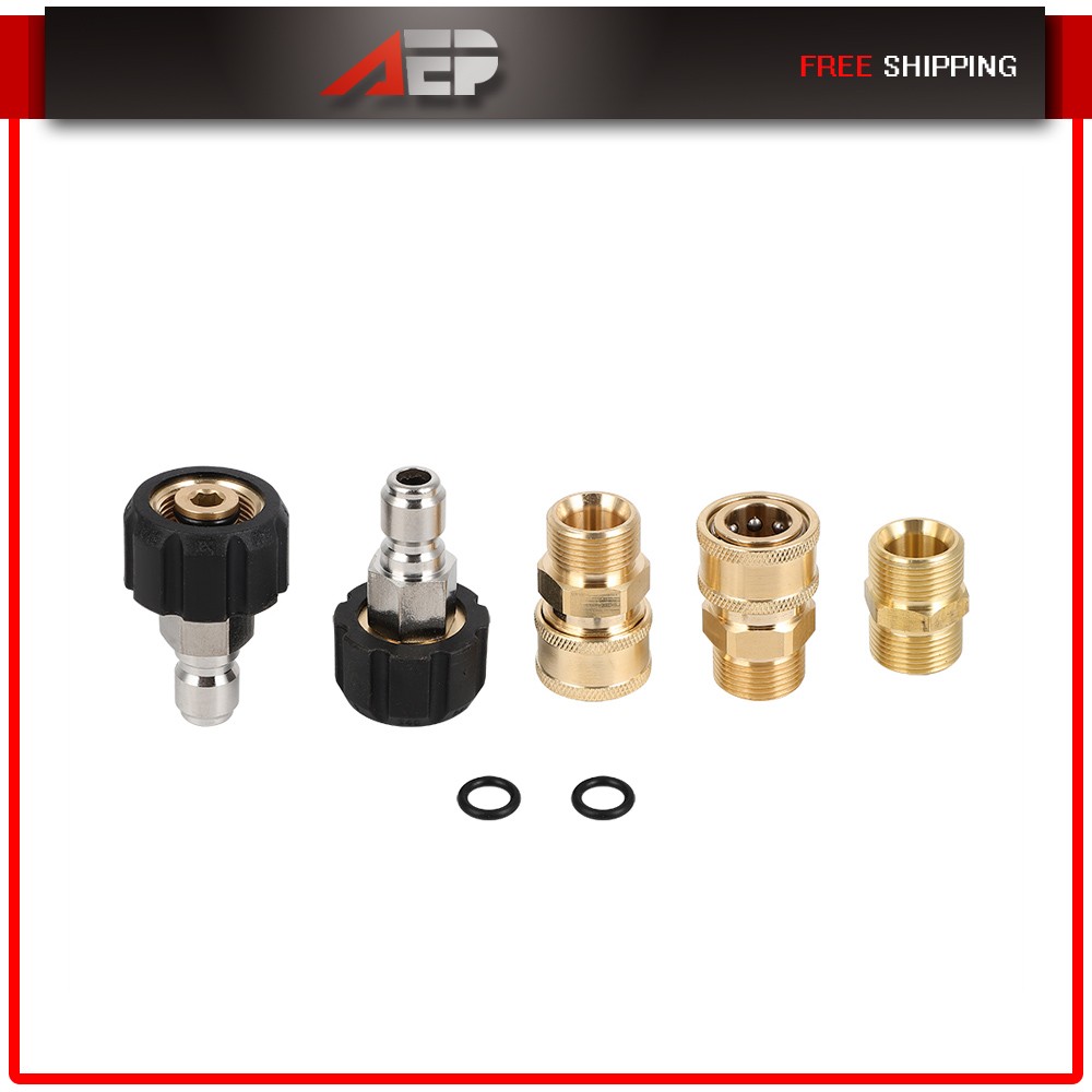 5PCS Pressure Washer Adapter Set Quick Connect Set For Power Washer Gun/Hose