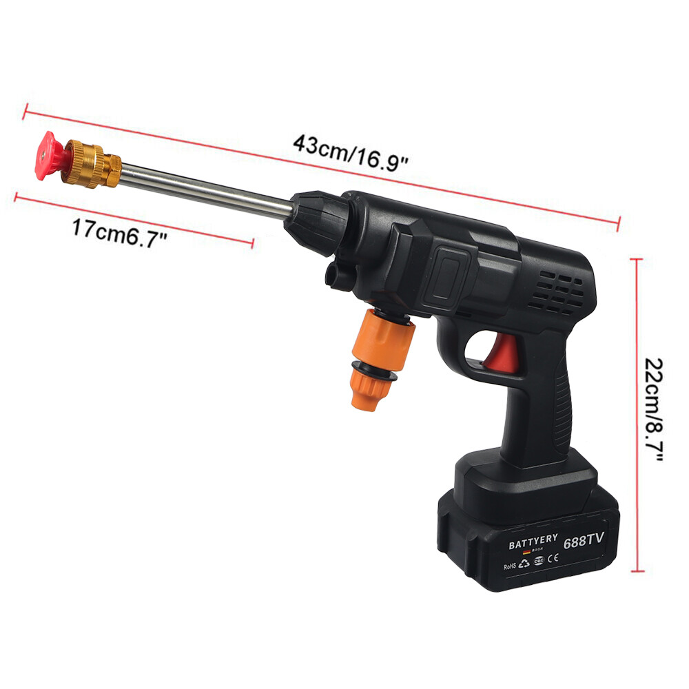 High Pressure Portable Tool Set Easy Convenient For Car Washing Cordless Design