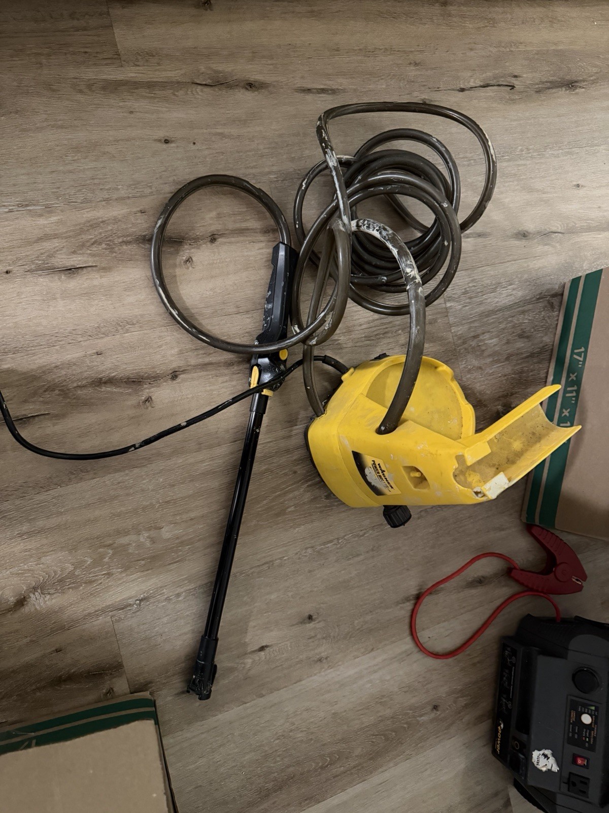 Wagner Power Roller Corded Electric Pressure Washer Yellow/Black Gun & Hose