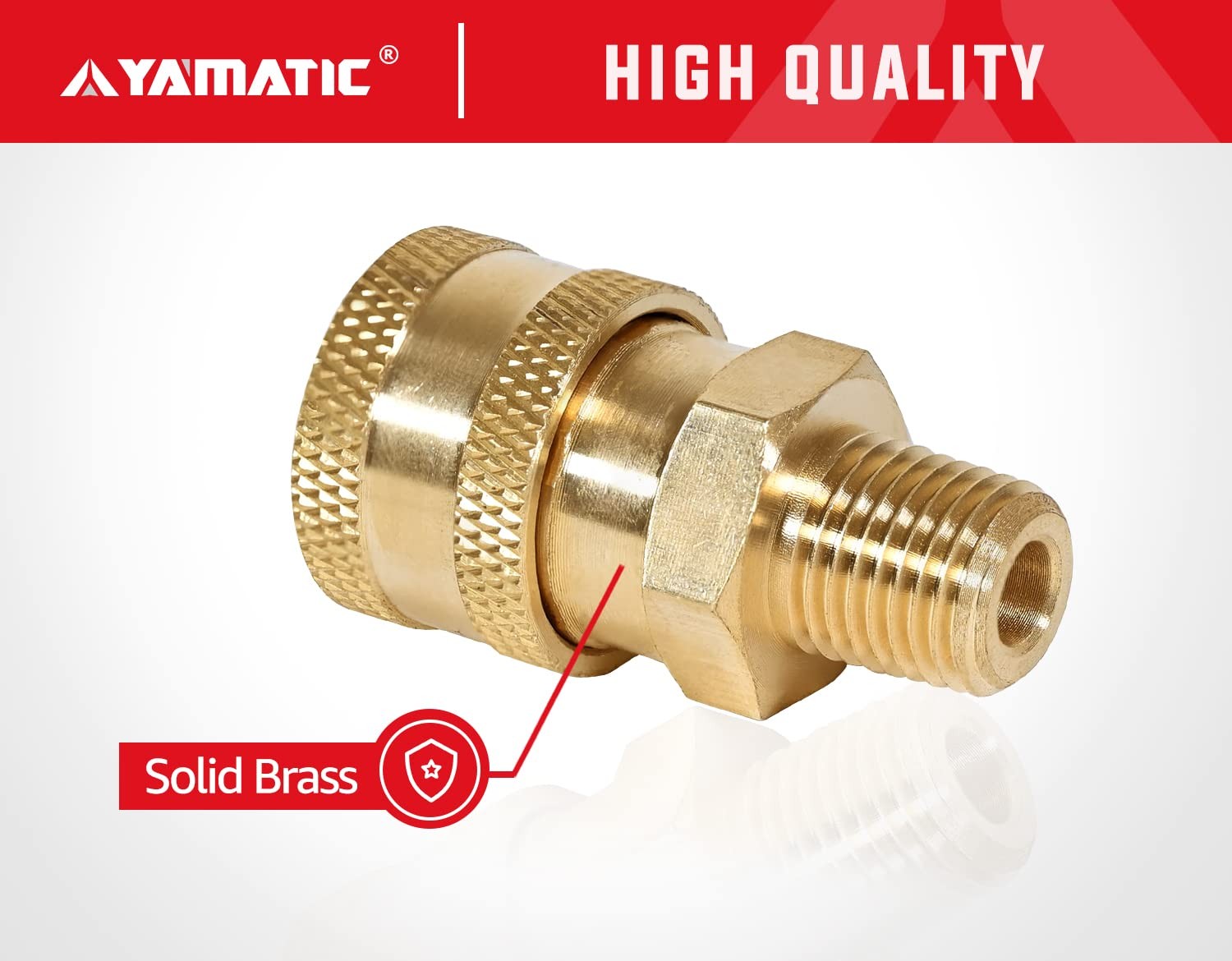 Pressure Washer Fitting, 1/4″ Male Npt To 1/4″ Socket, 1/4 inch Quick Connect…