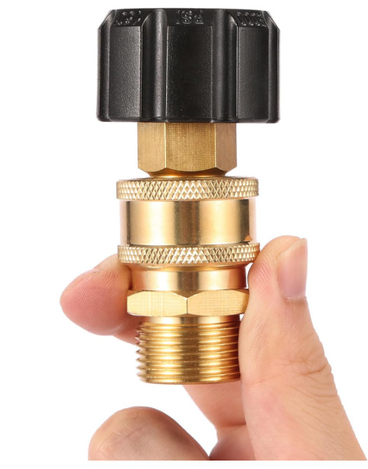 Pressure Washer Quick Connect Fittings, Quick Connect Kit M22 14mm to 3/8 Inch,