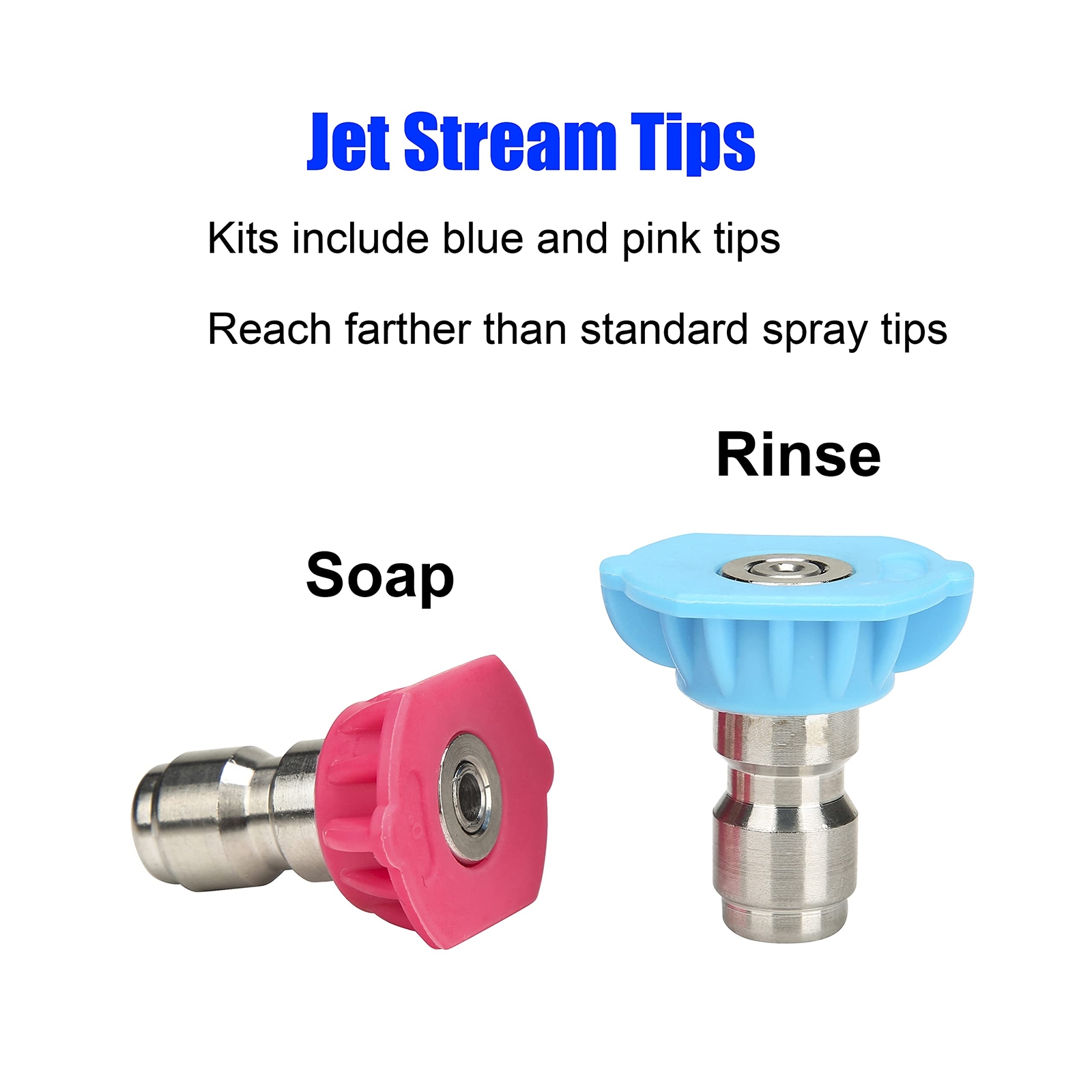 Pressure Washer Accessories Kit 7 Nozzle Tips Quick Connecting Coupler 8-Pack