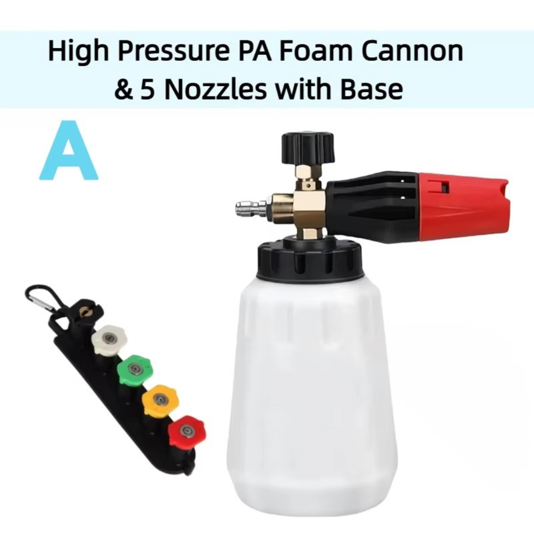 Snow Foam Lance Cannon Soap Bottle Sprayer For Pressure Washer Gun Jet Car Wash