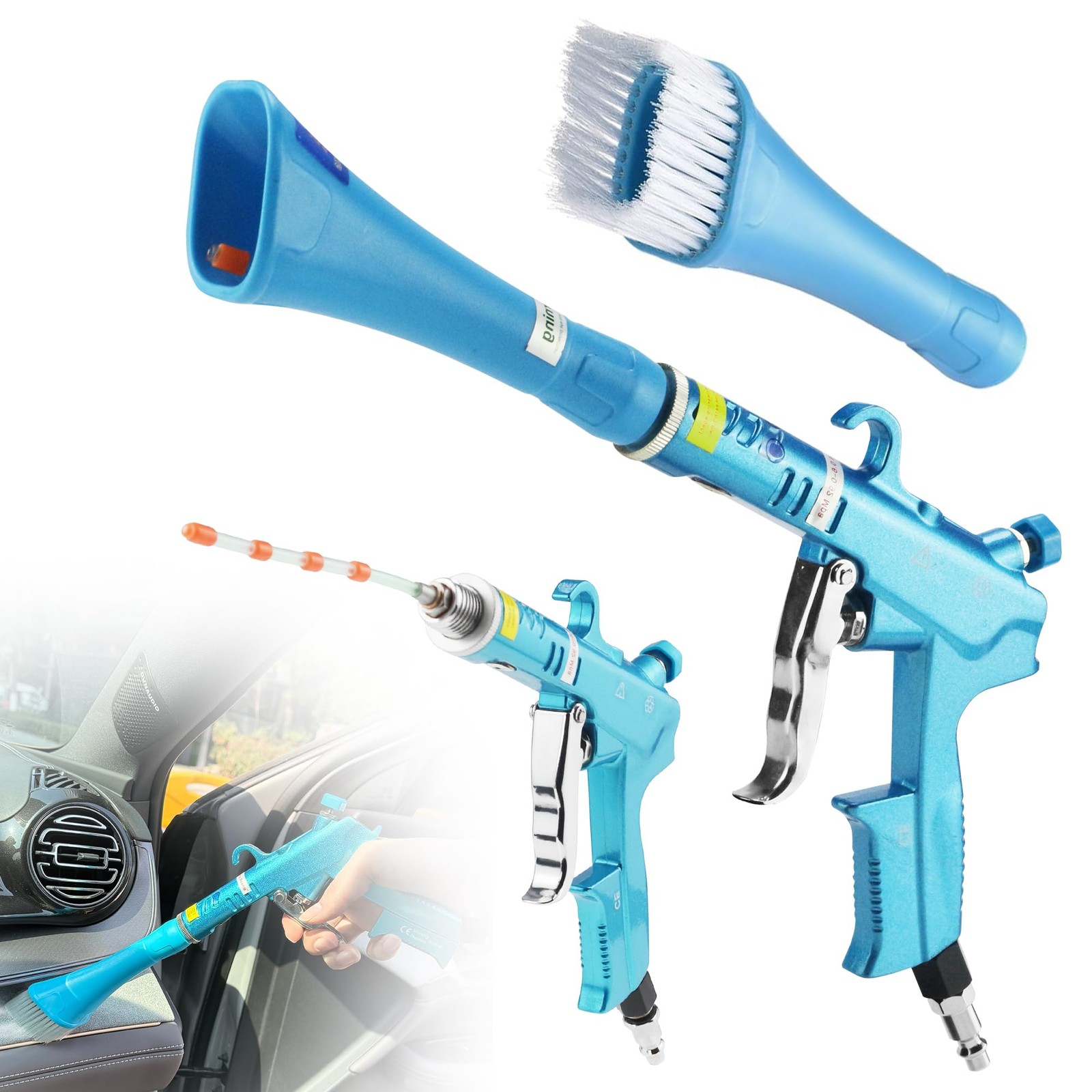 GOCCIDA Tornado Dry Car Cleaning Gun Detailing Interior Dryer Air Blow Gun fo…
