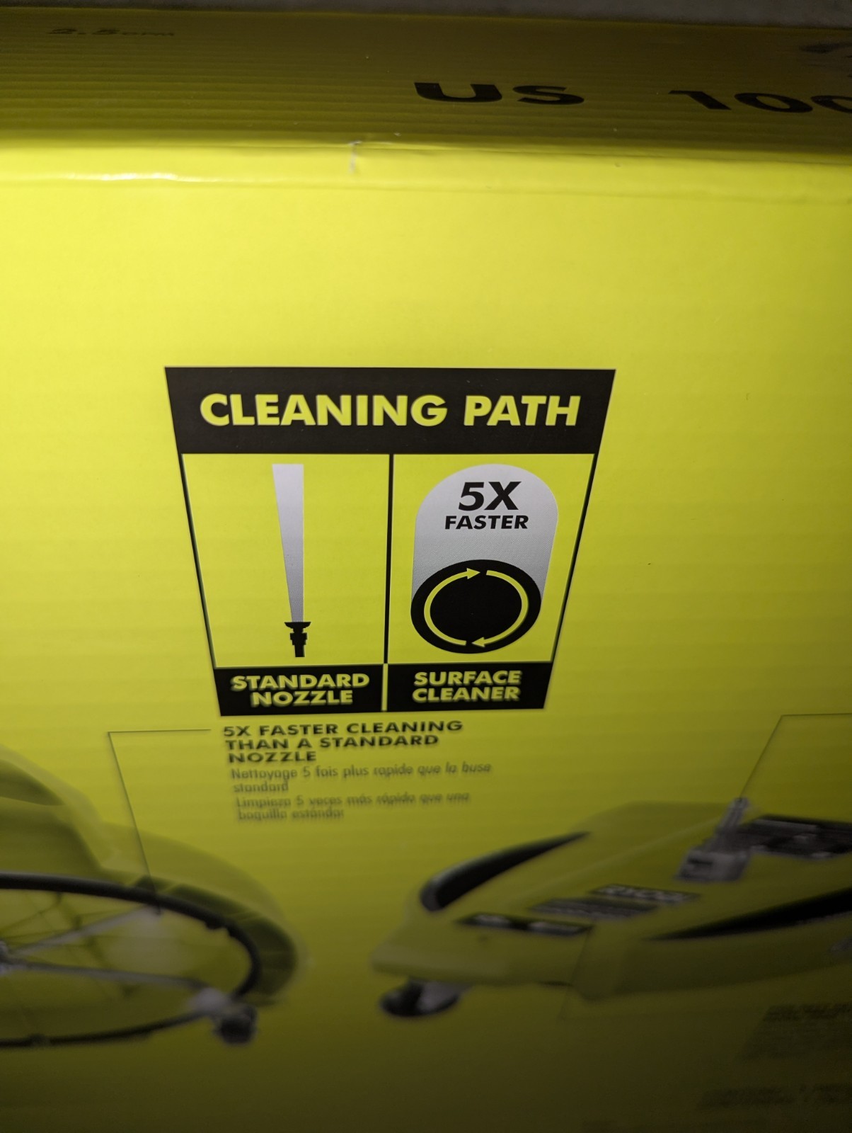 RYOBI 15″ 3400 PSI Gas Pressure Washer Surface Cleaner w/Caster Wheels RY31SC15
