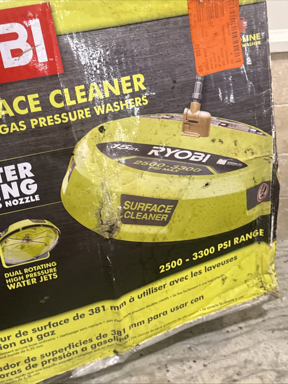 Ryobi RY31SC01 15 inch 3300PSI Surface Cleaner