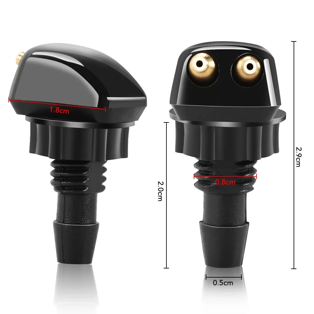 Fix Your Weak Washer Spray! 2 Premium Nozzles – Stronger Coverage, No More Blind