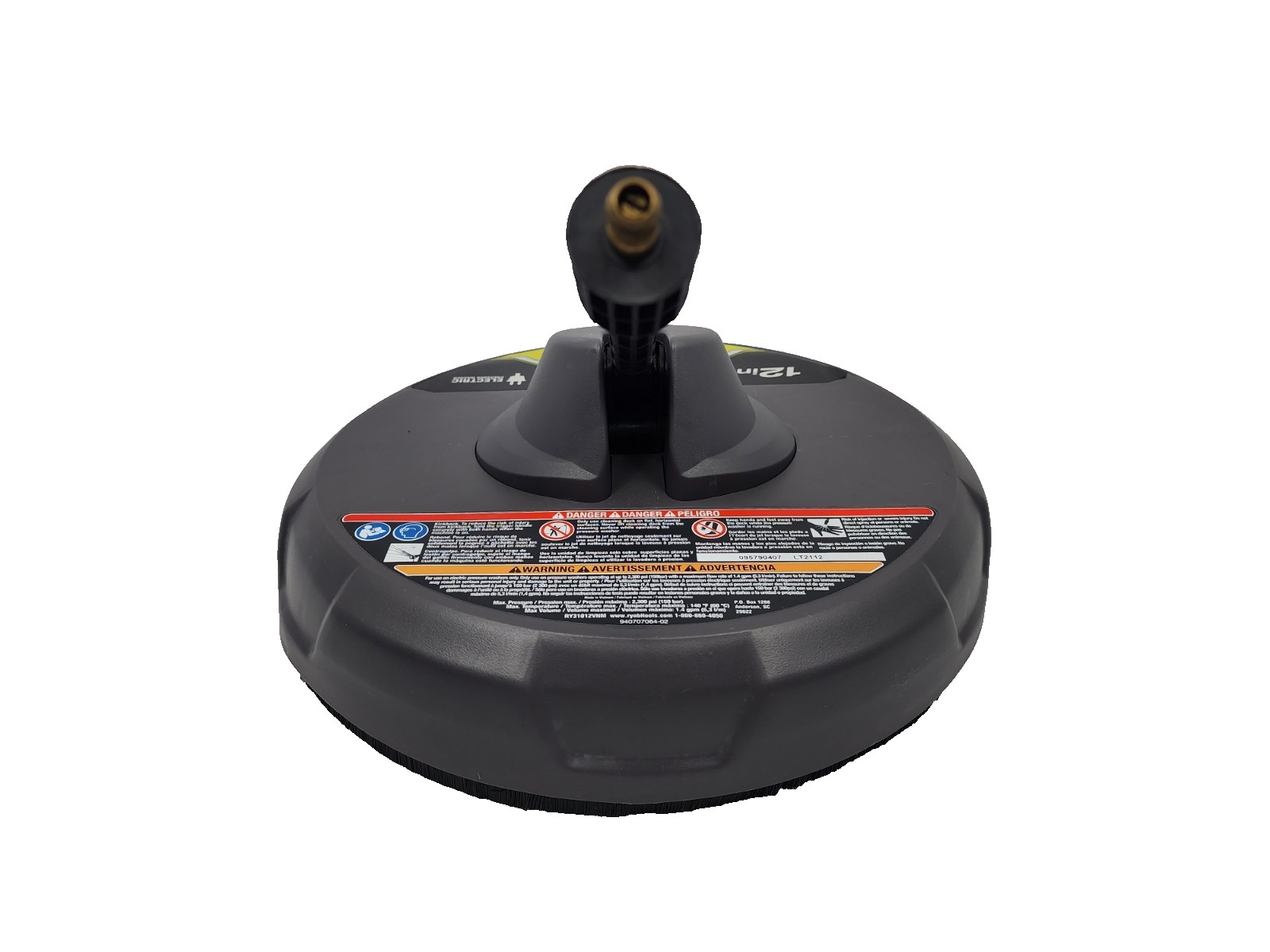 Ryobi 1003 592 218 12″ Electric Pressure Washer Surface Cleaner Up To 2300 PSI