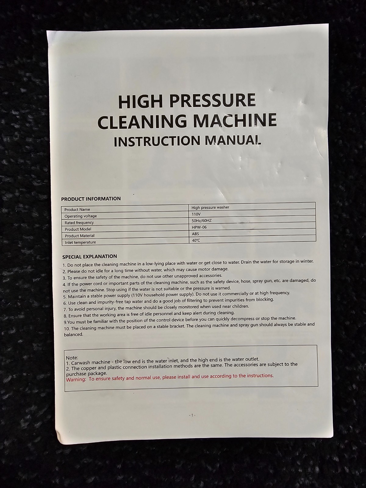 Car High Pressure Washer, 4000PSI Electric Pressure Washer 2.4GPM 1612240017811
