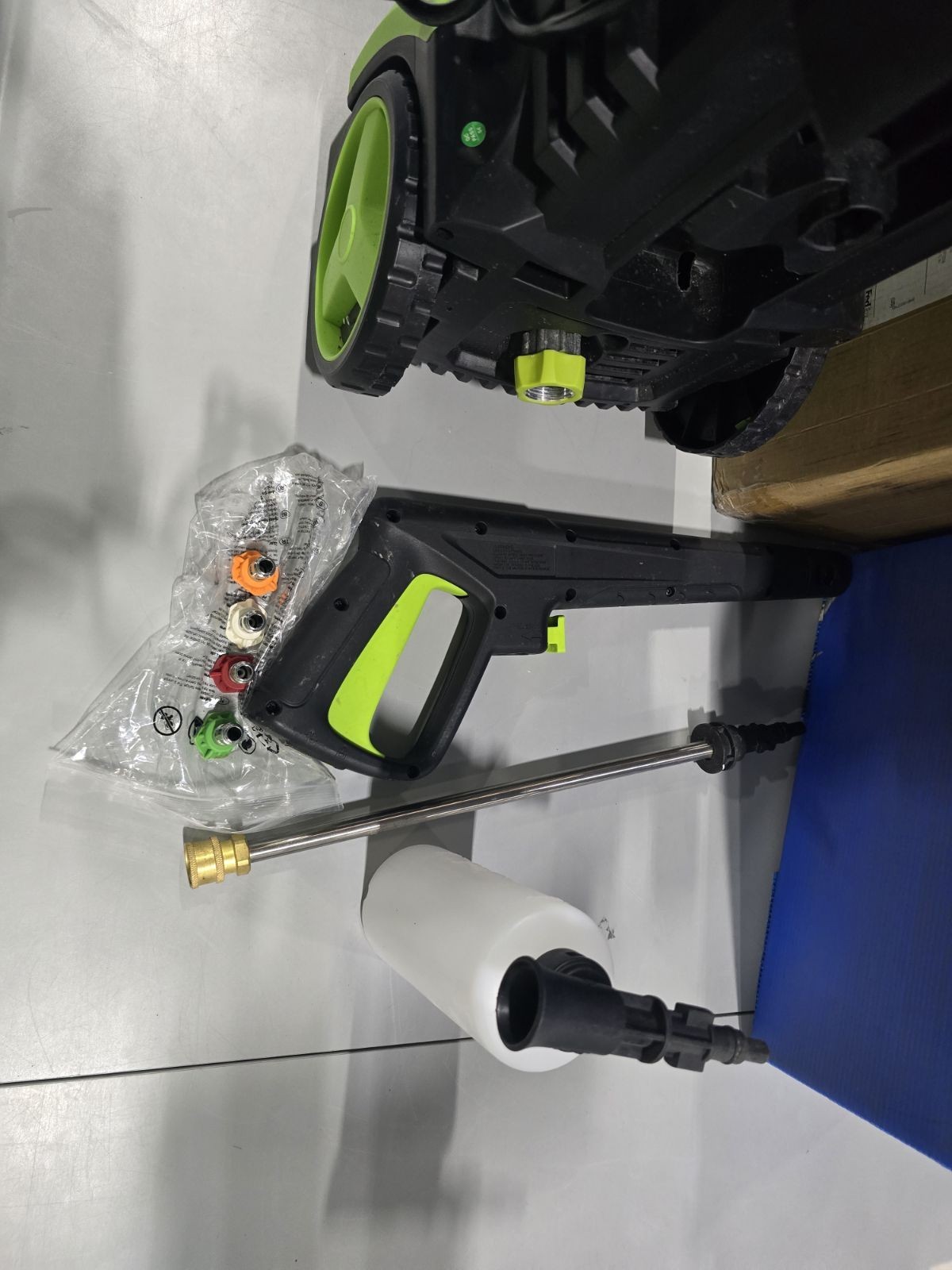 ELECTRIC PRESSURE WASHER, 3800PSI MAX 2.6GPM SMART HIGH PRESSURE – GREEN