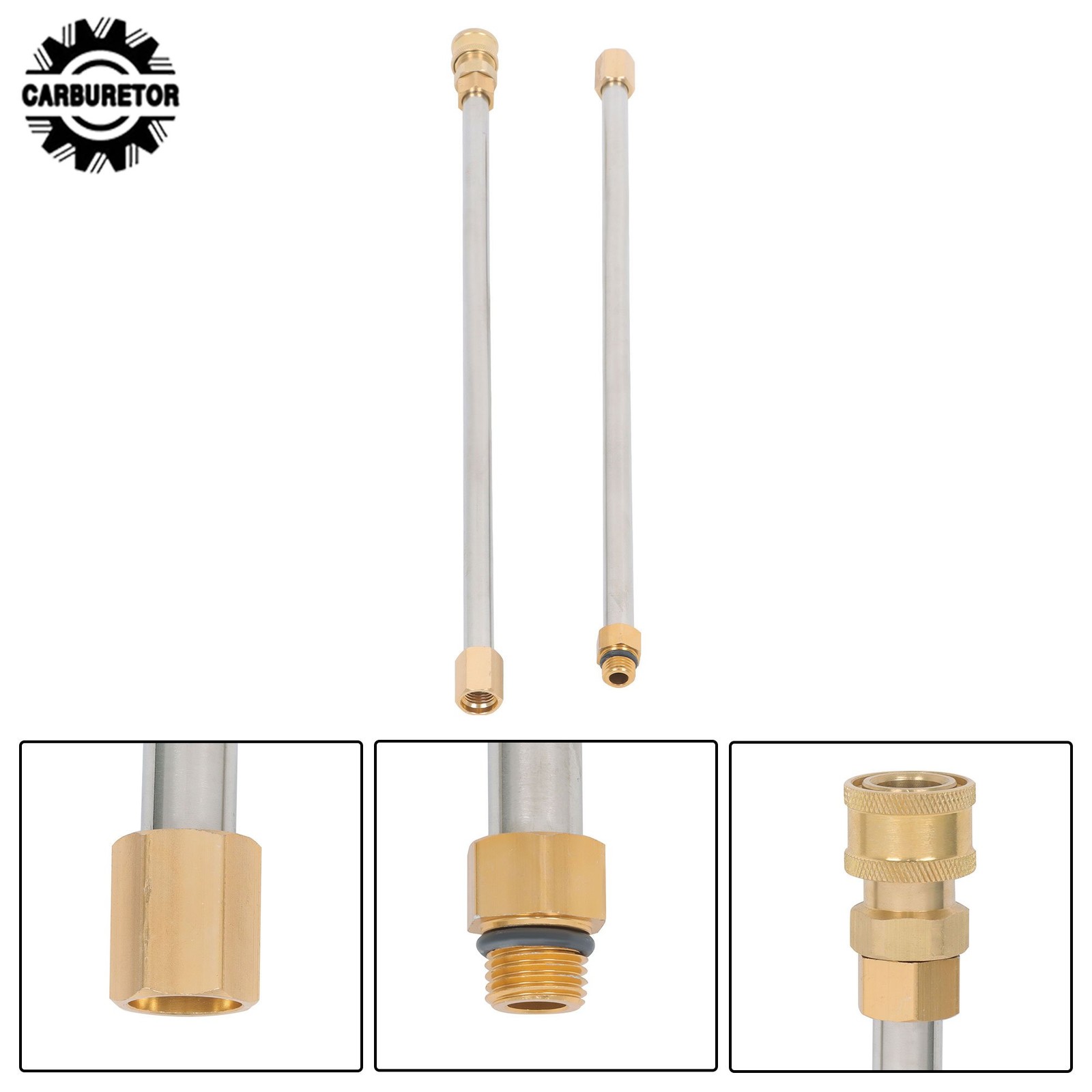 9 Pack Quick Connect 4000 PSI High Pressure Water Gun Extension Rod Set 1/4 Inch