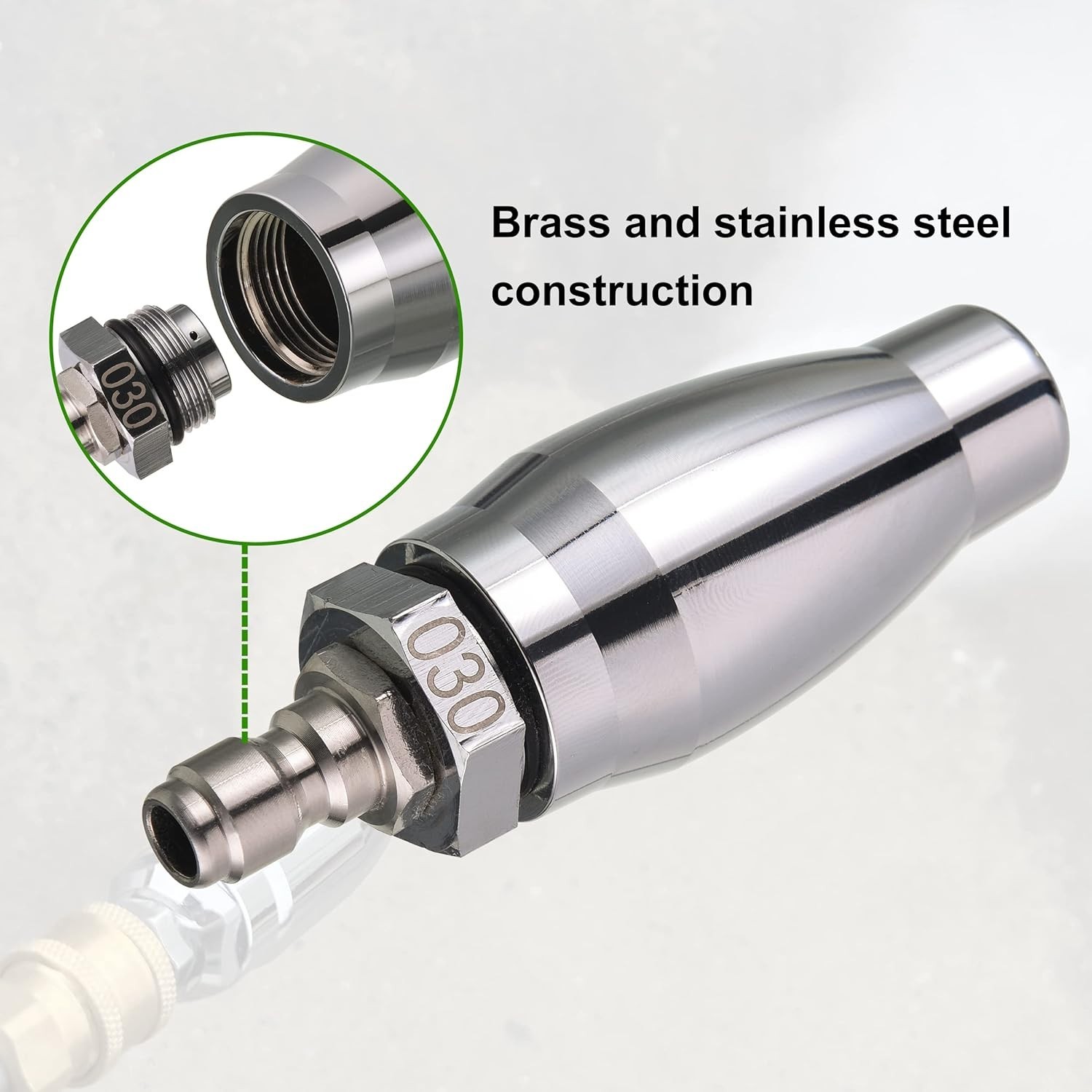 High-Performance Turbo Nozzle for Pressure Washer with 7 Tips & Holder 3600 PSI
