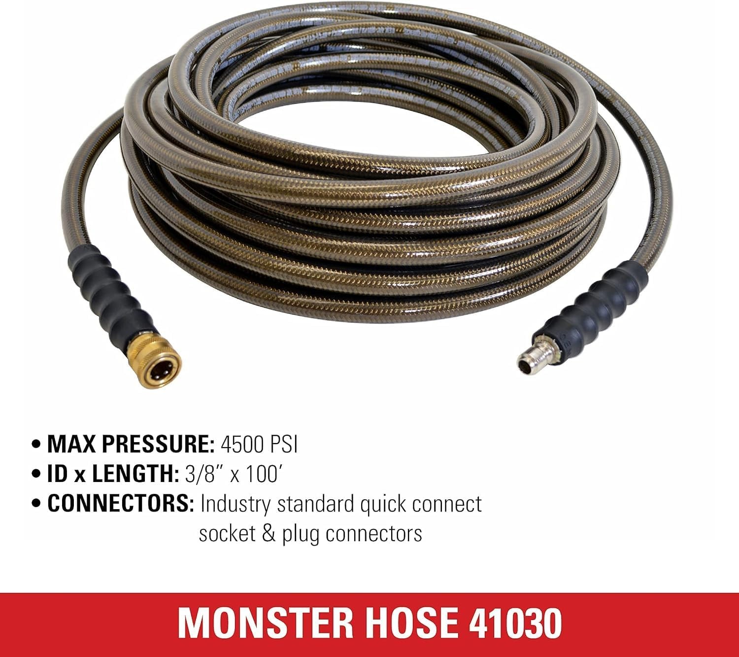 Simpson 4500PSI 3/8x100ft Pressure Washer Hose Cold