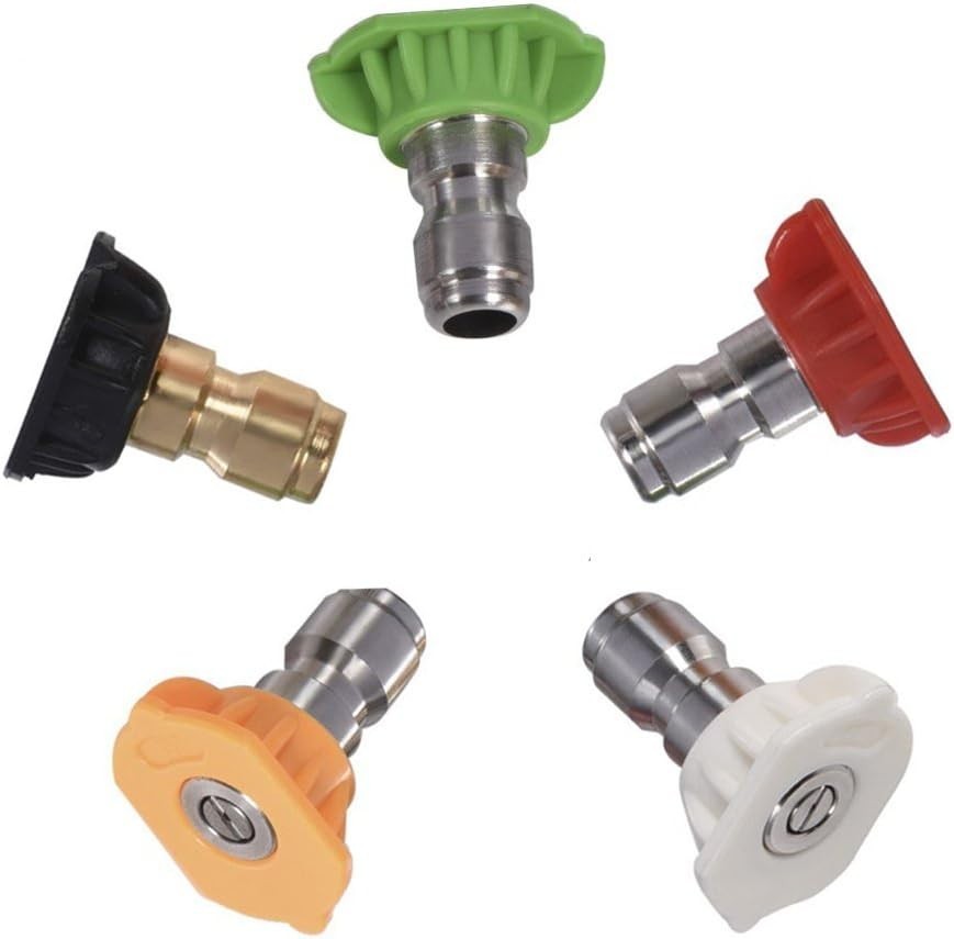 Brass and Stainless Steel Nozzle Tips – 4000 PSI Pressure Washer Set