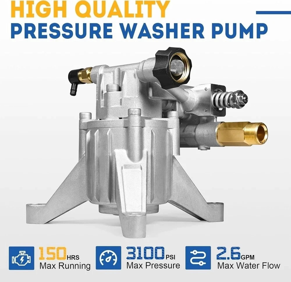 TOOLCY 3200 PSI 7/8″ Vertical Pressure Washer Pump 2.5 GPM for Simpson, Ryobi