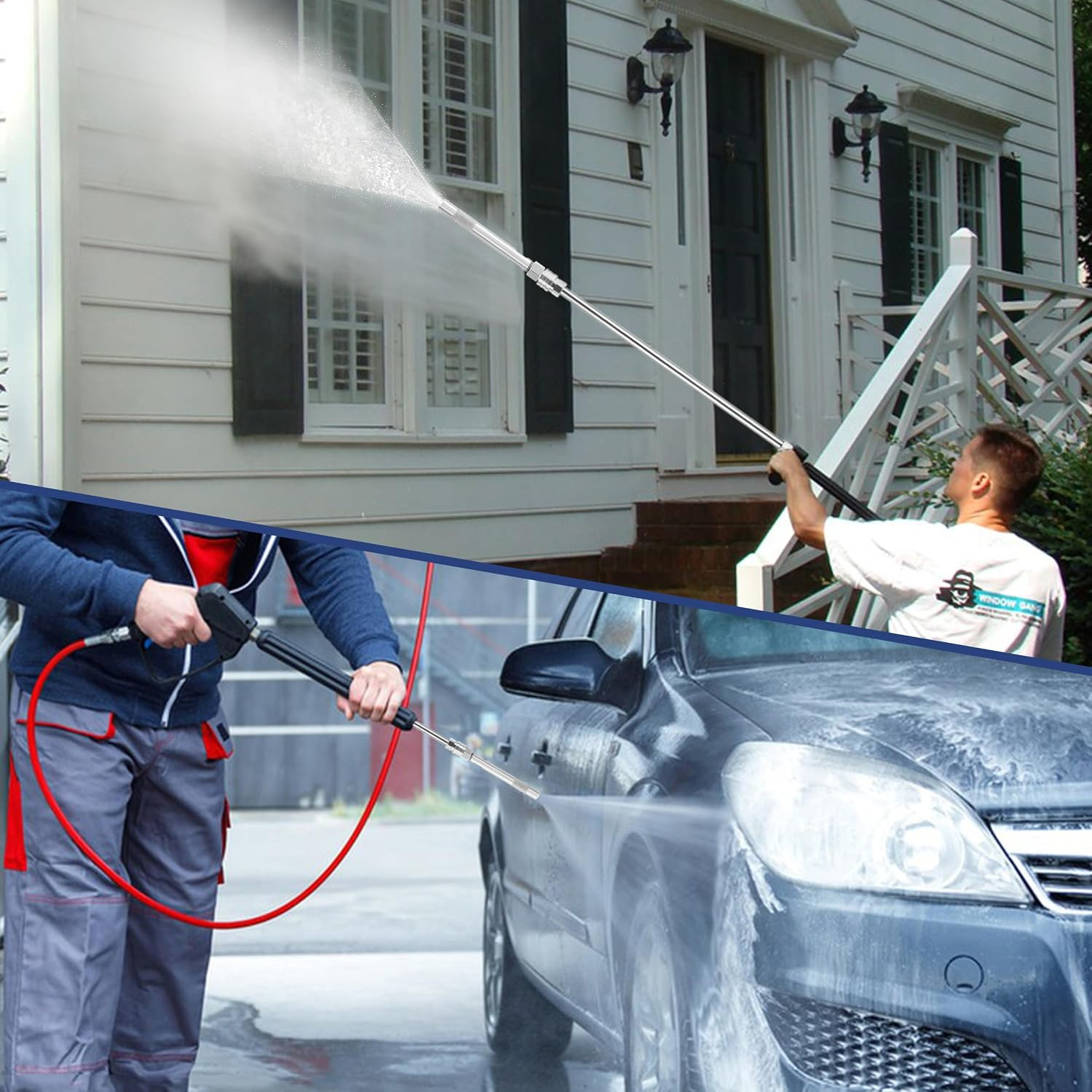 Pressure Washer Long Range Chemical Nozzle, Shooter Tip Pressure Washer, Compati