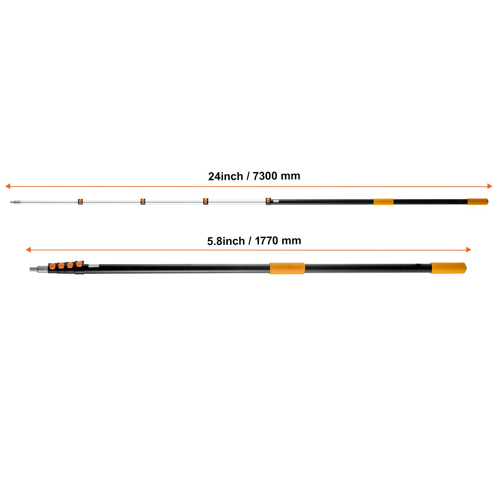 Uimoso Telescoping Extension Pole 6 to 24 FT Multi-Purpose for Painting Dusting