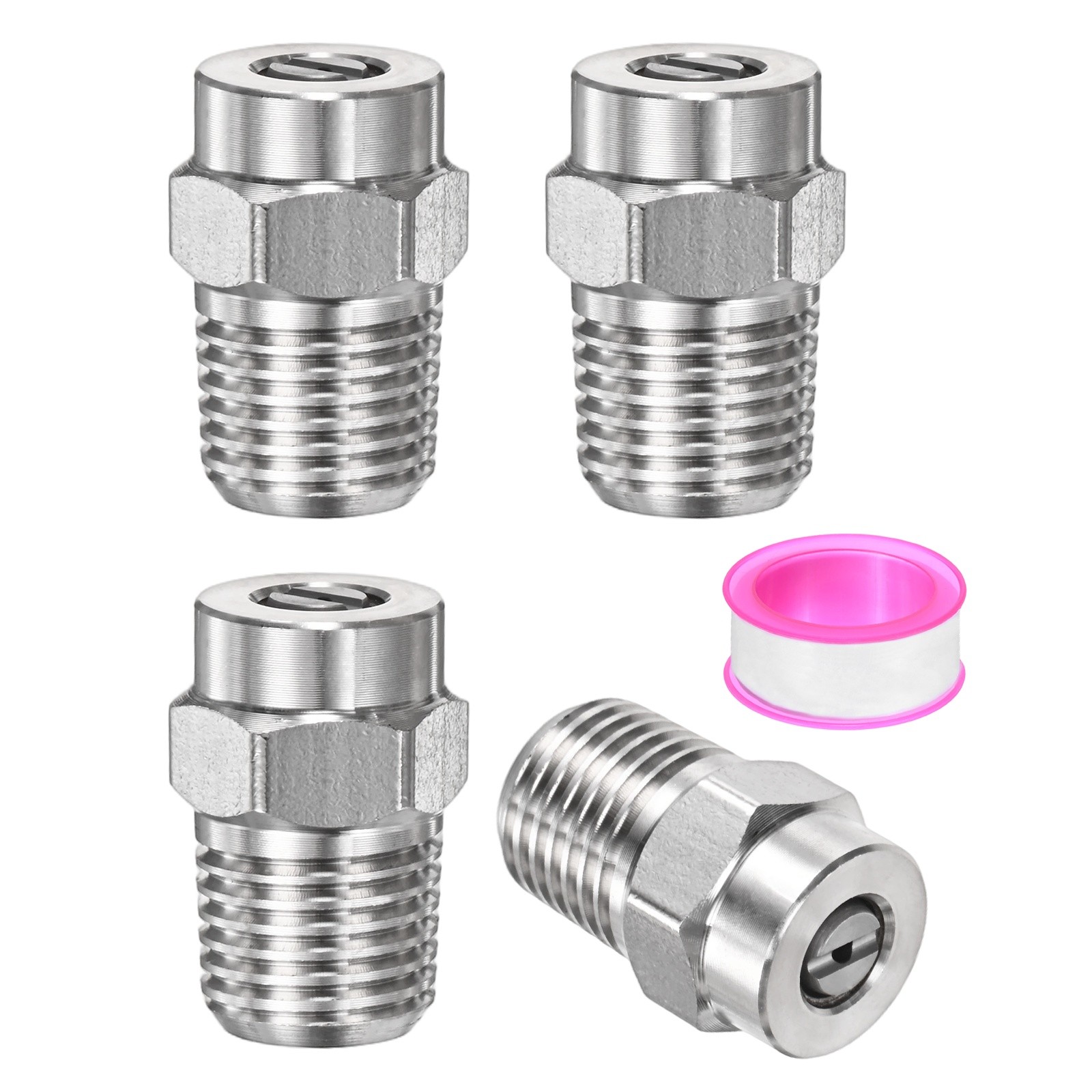 1/4″ NPT 15° Surface Cleaner Tip [4PCS] – Pressure Washer Nozzle [1.382MM Pore]
