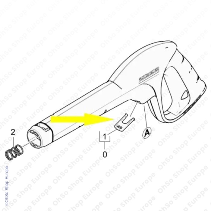 Karcher K3 K4 K5 K6 K7 pressure jet washer trigger gun quick release 5.037-140.0