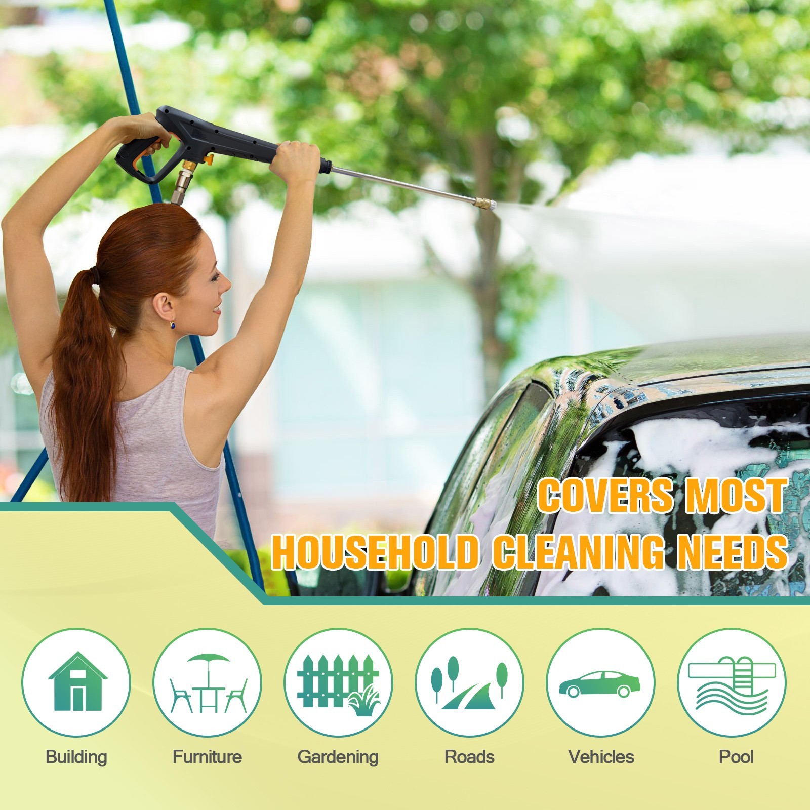 4200PSI 2.0GPM Electric Pressure Washer Portable Electric Power Cleaner Machine