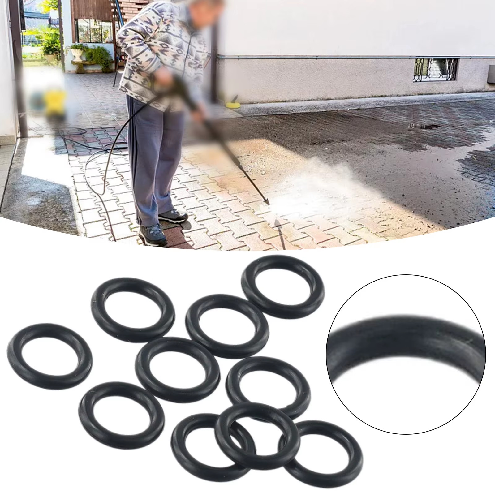 20Pc 1/4 M22 for Pressure Washer Hose Quick Disconnect Sealing Ring for Connecti