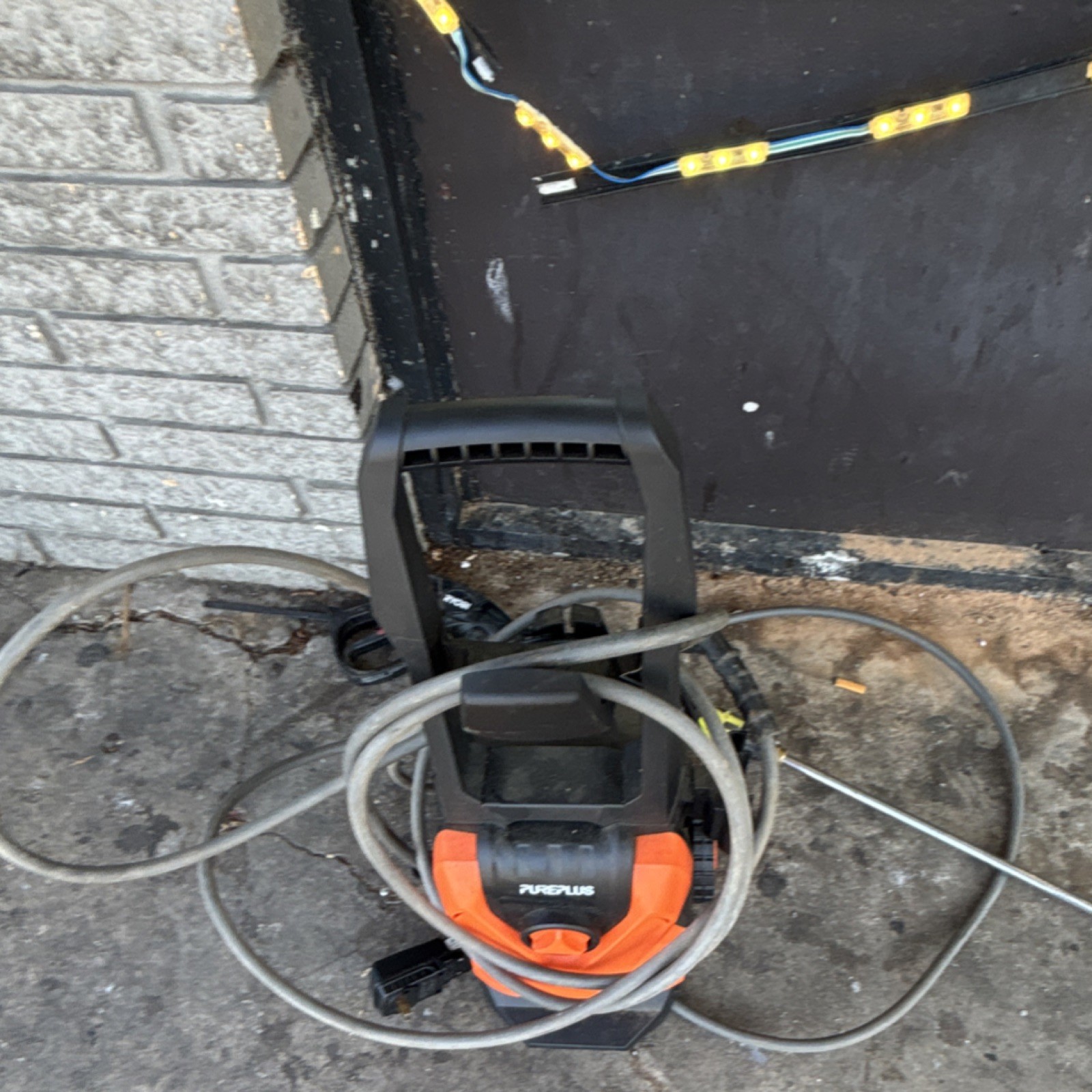 PUREPLUS Corded Electric Cold Water Pressure Washer Wheeled w Hose Gun