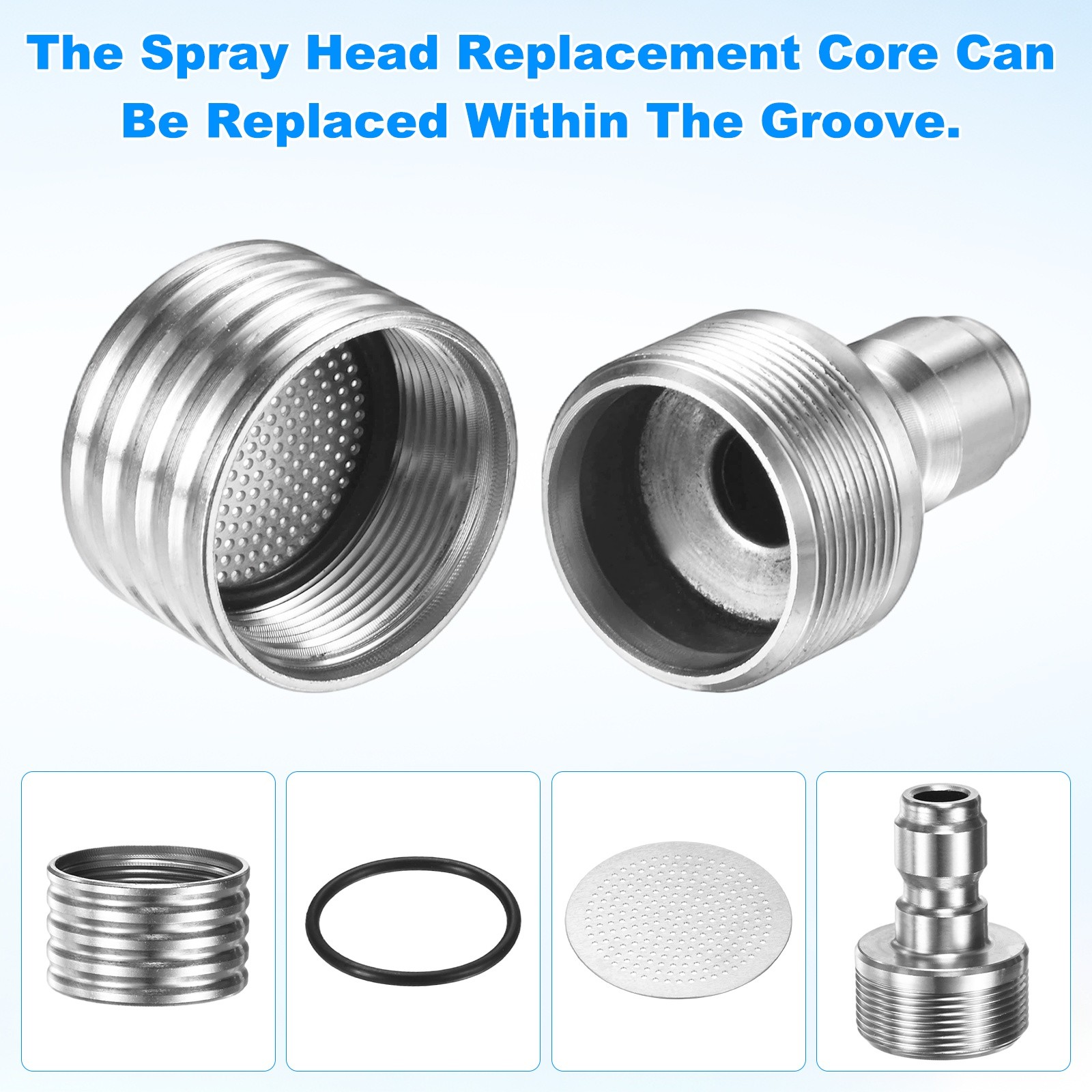 3-Pack 0.5mm Pressure Washer Nozzle Tips for Soft Wash, 0.3/0.4mm Replacement