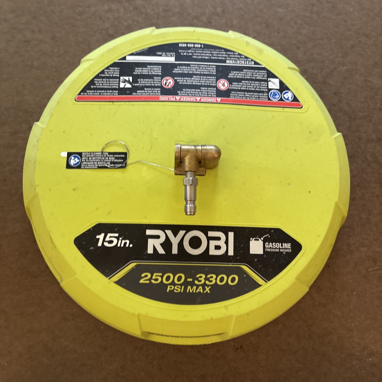 RYOBI 15 in. 3300 PSI Surface Cleaner for Gas Pressure Washer Free Shipping