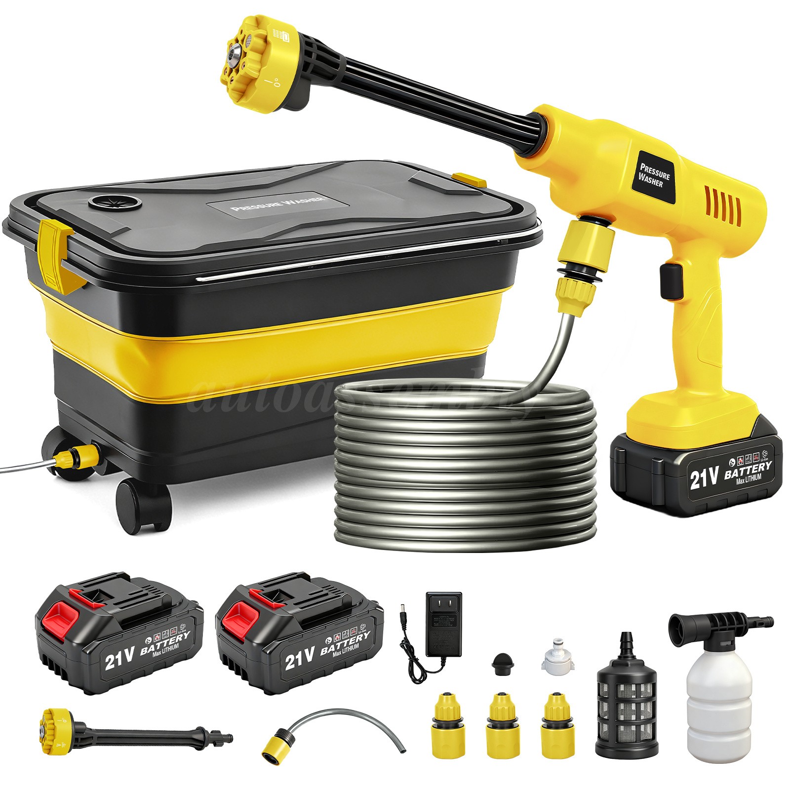 Cordless Pressure Washer Battery Powered 1160PSI Cordless Power Washer 6in1 4L