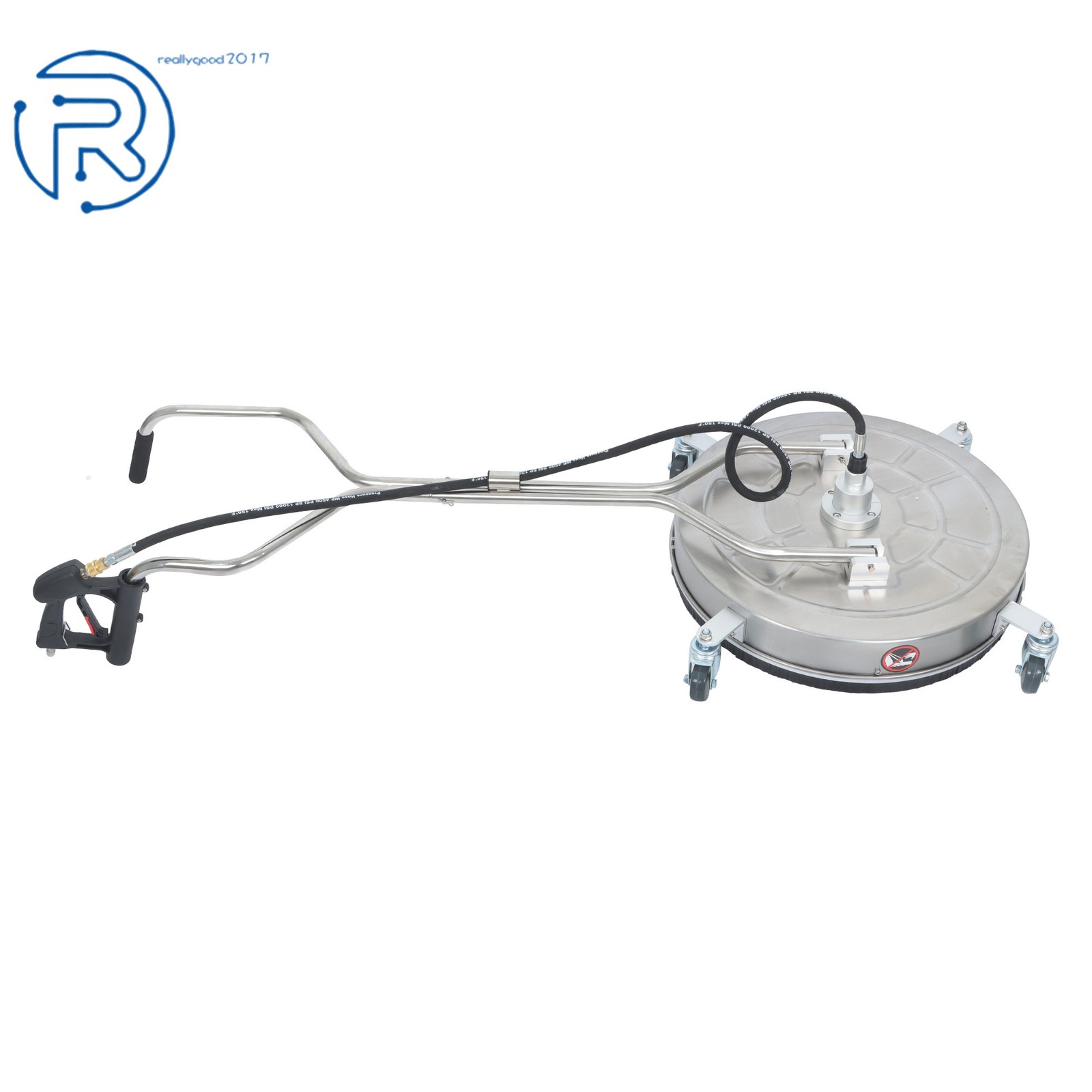 Pressure Washer Surface Cleaner 24″ 6000 PSI w/ Handles & Wheels Quick Connect