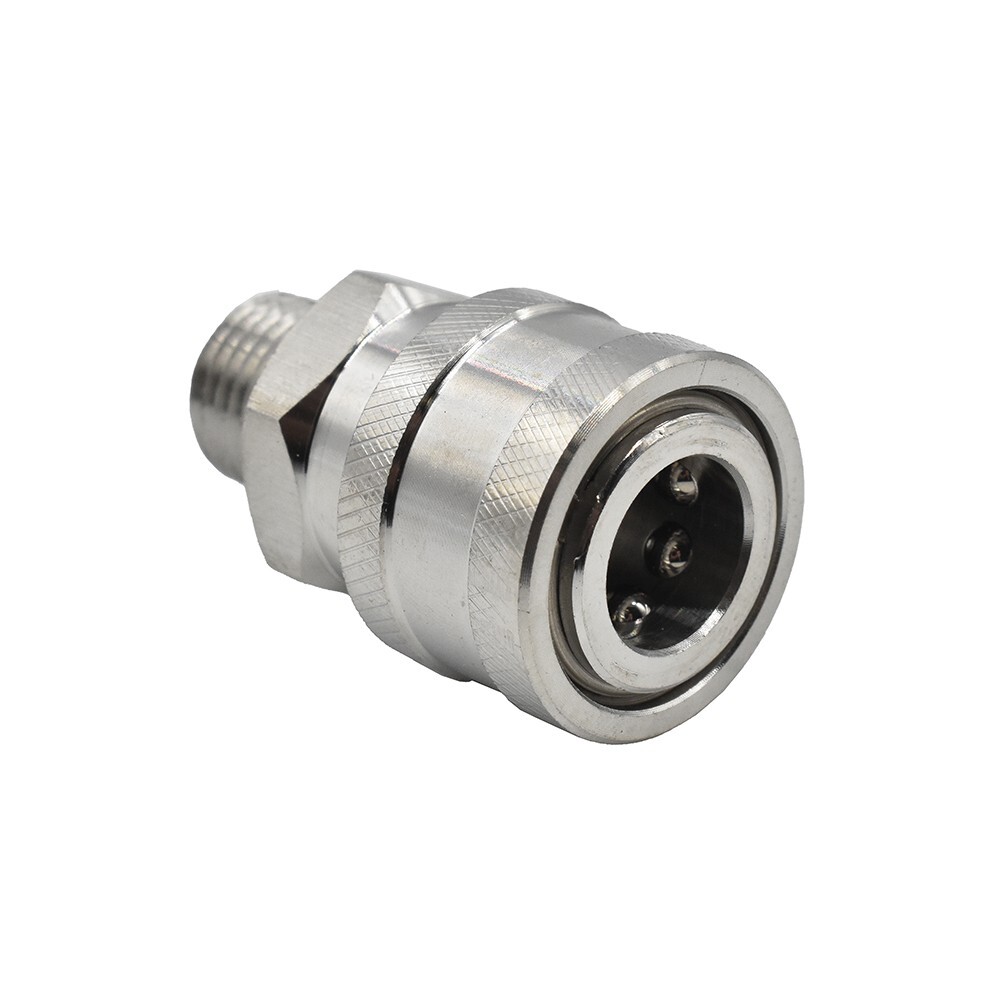 Interstate Pneumatics Pressure Washer 1/4 Inch MNPT Stainless Steel Coupler