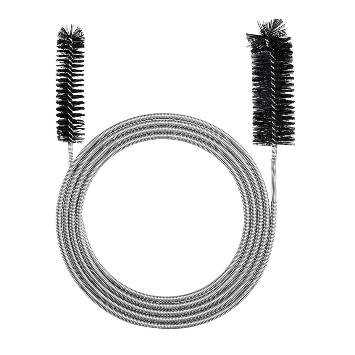 DUSCOKE 78 Inch Flexible Long Drain Brush, Nylon Stainless 78.74 inch, Black