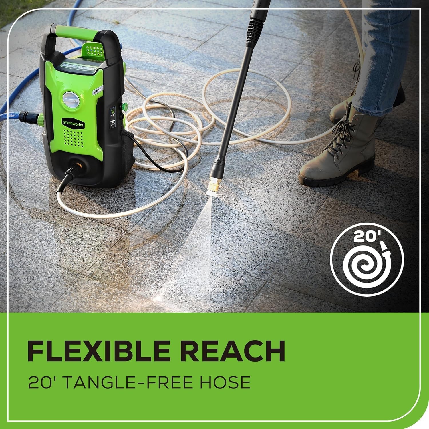 Greenworks 1600 PSI 1.2 GPM Electric Pressure Washer GPW1602 Brand New Box