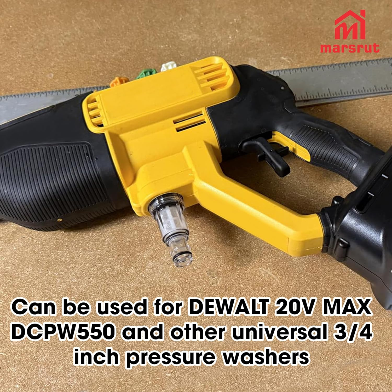 5Pcs 3/4 Inch Pressure Washer Parts Fits for DEWALT 20V MAX DCPW550 Cordless Pow