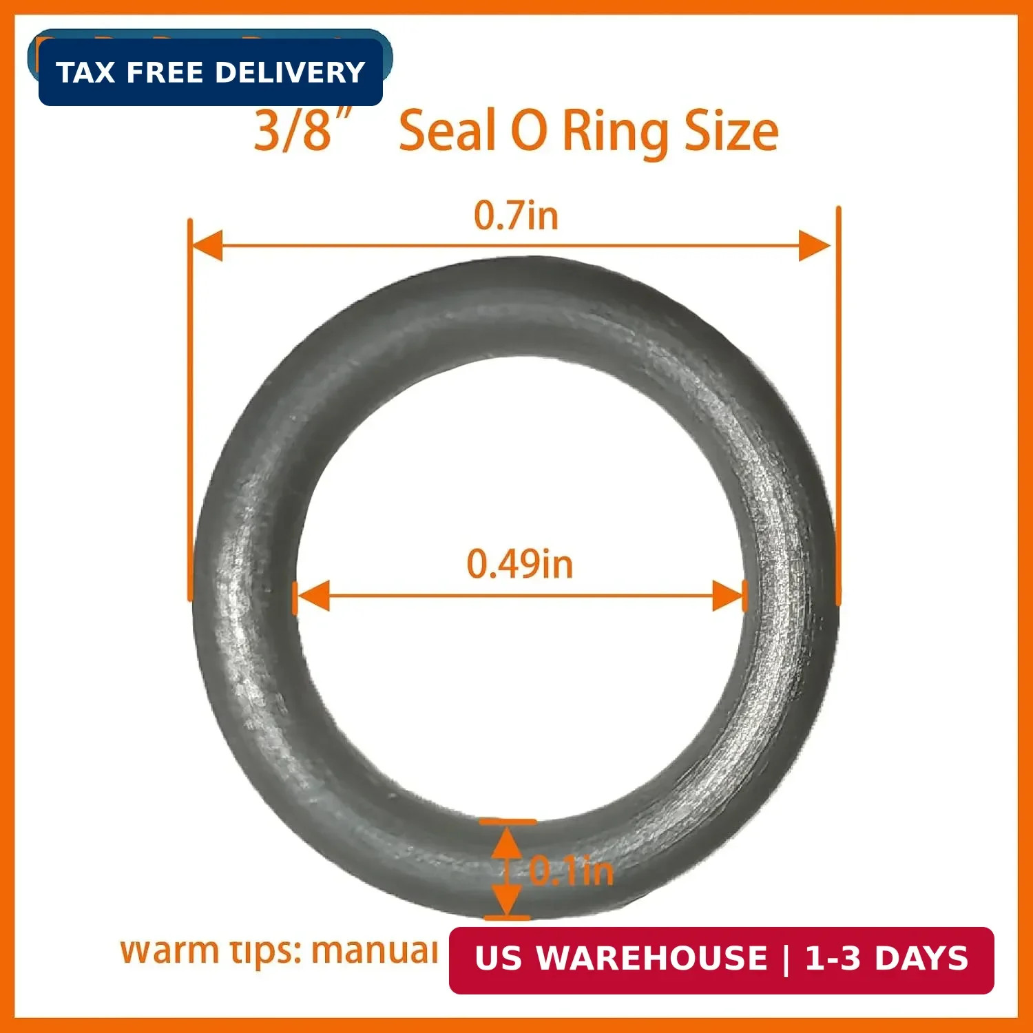 3/8″ Pressure Washer Quick Coupler O-Rings Kits Compatible with M22 Quick Connec