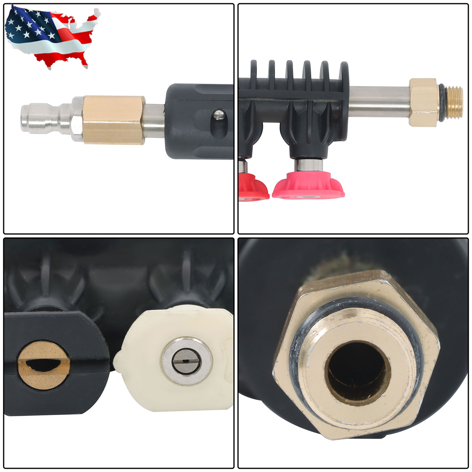 Pressure Washer Extension Wand Upgraded Power Washer Lance with Nozzle Tips 97in