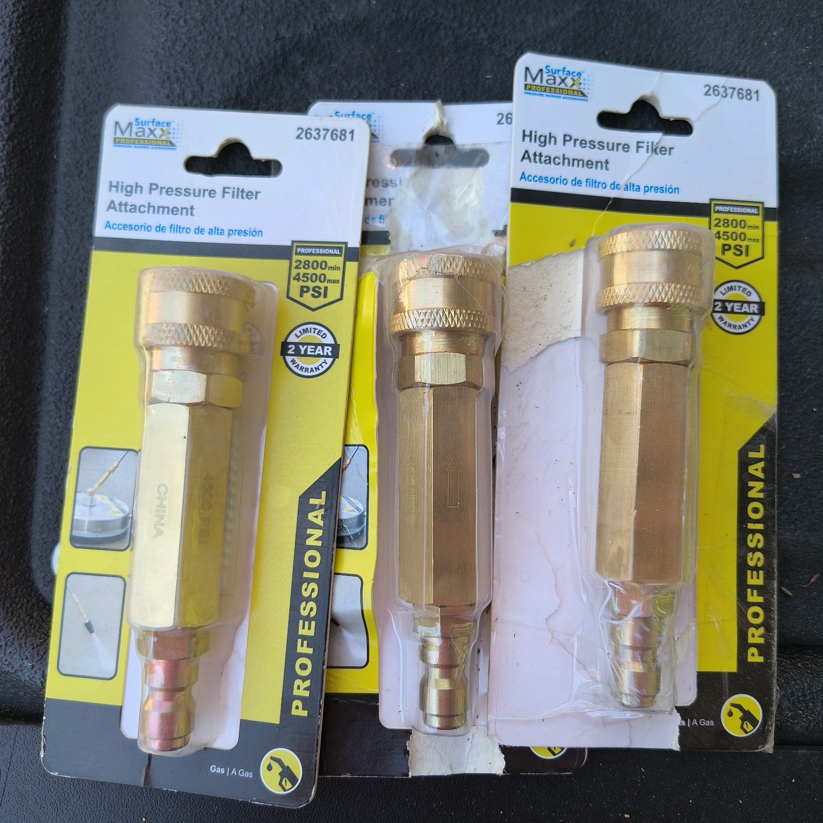 Surface Maxx High Pressure Filter Attachment Gas Professional Open Box Lot Of 3