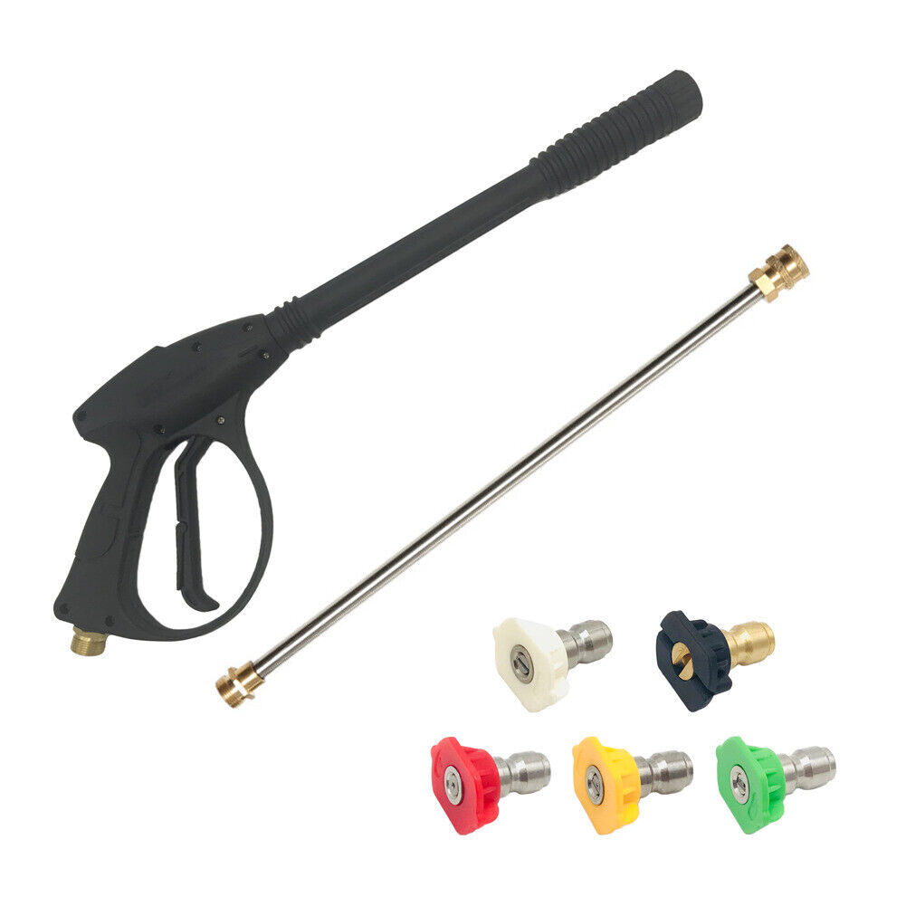 High Pressure Washer Power Washer Spray Gun Wand Lance Nozzle Hose Kit 30FT 50FT