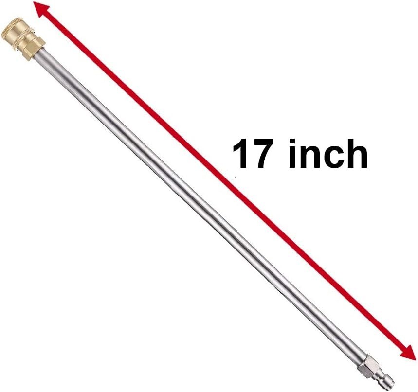 Pressure Washer Extension Wand, 17 Inch Stainless Steel, Power Lance, 2 Pack