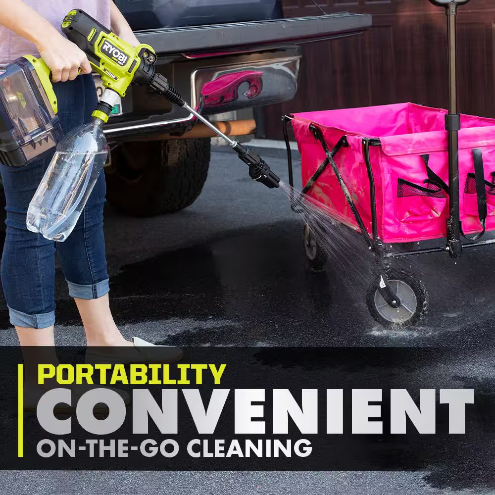 40V HP Brushless Ezclean 600 PSI 0.7 GPM Cordless Battery Cold Water Power Clean