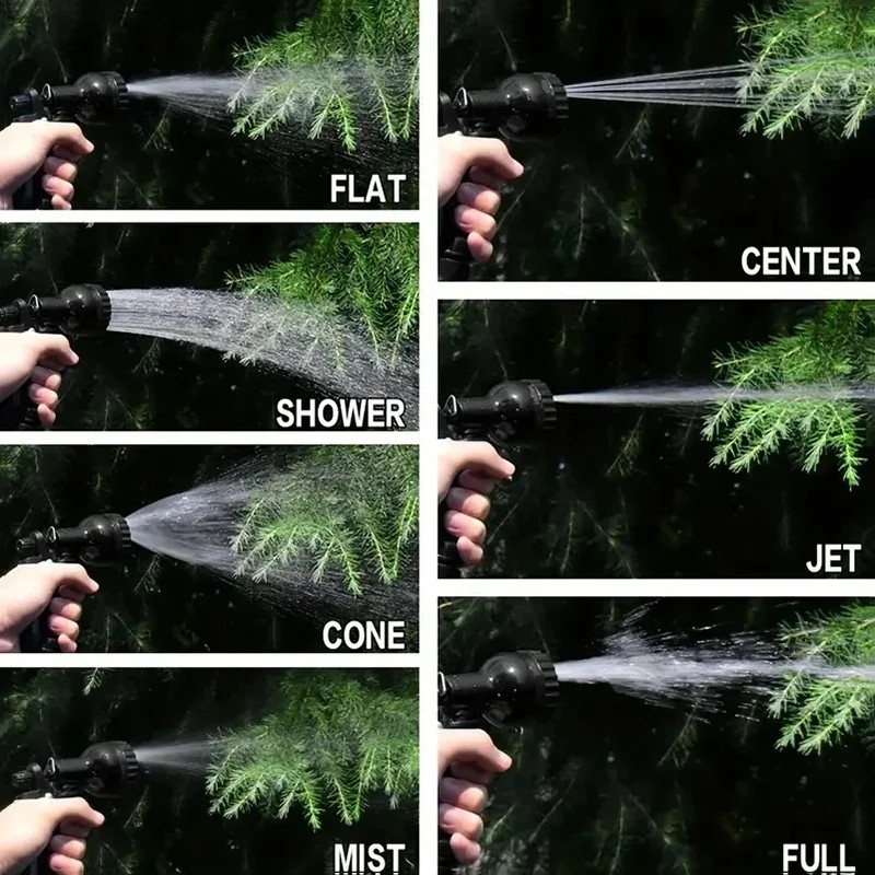 25FT 50FT 75FT 100FT Expandable Garden Pipe Car Expandable Rod With Gun