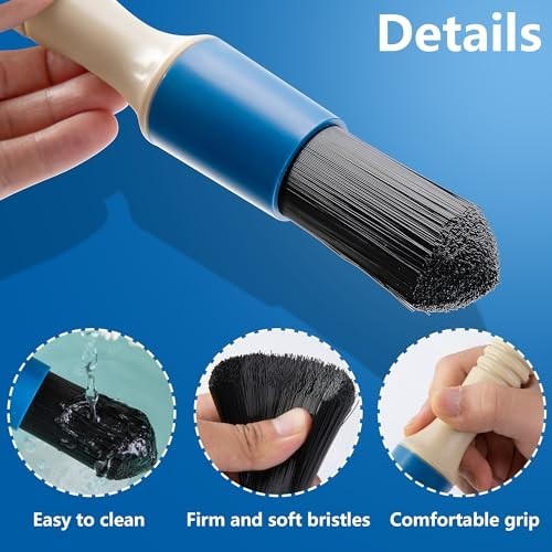 Parts Washer Brush 31 Inch Hose Flow Through Bristle Cleaning Solvent Delivery
