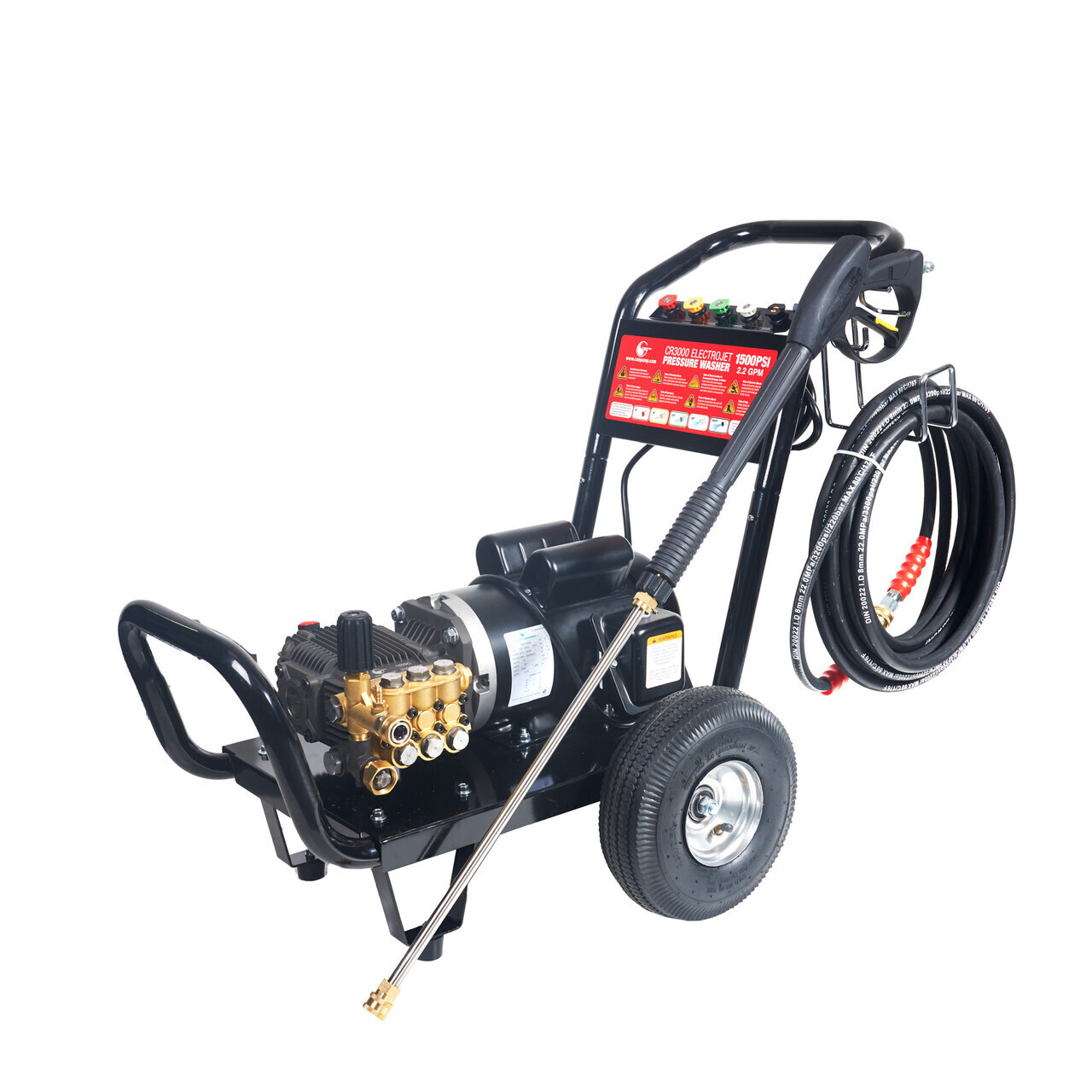 Canpump Electrojet CR3000: 2 hp Electric Pressure Washer 115 V, Auto Start-Stop