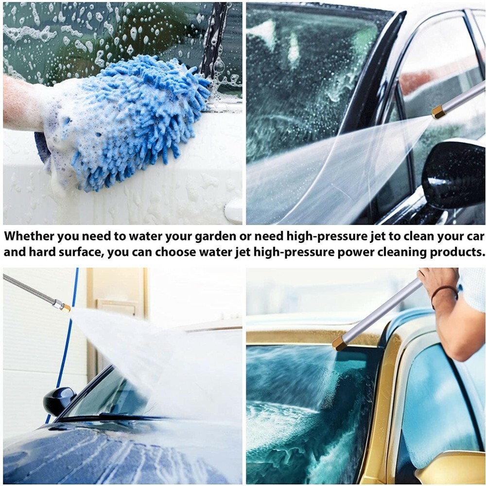 Pressure Washer Water Spray Gun Wash Nozzle Wand Car Garden Hose Soap Dispenser