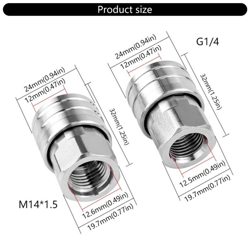 Profession 1/4″ Female Fittings Quick Connection Fittings for Efficient Cleaning