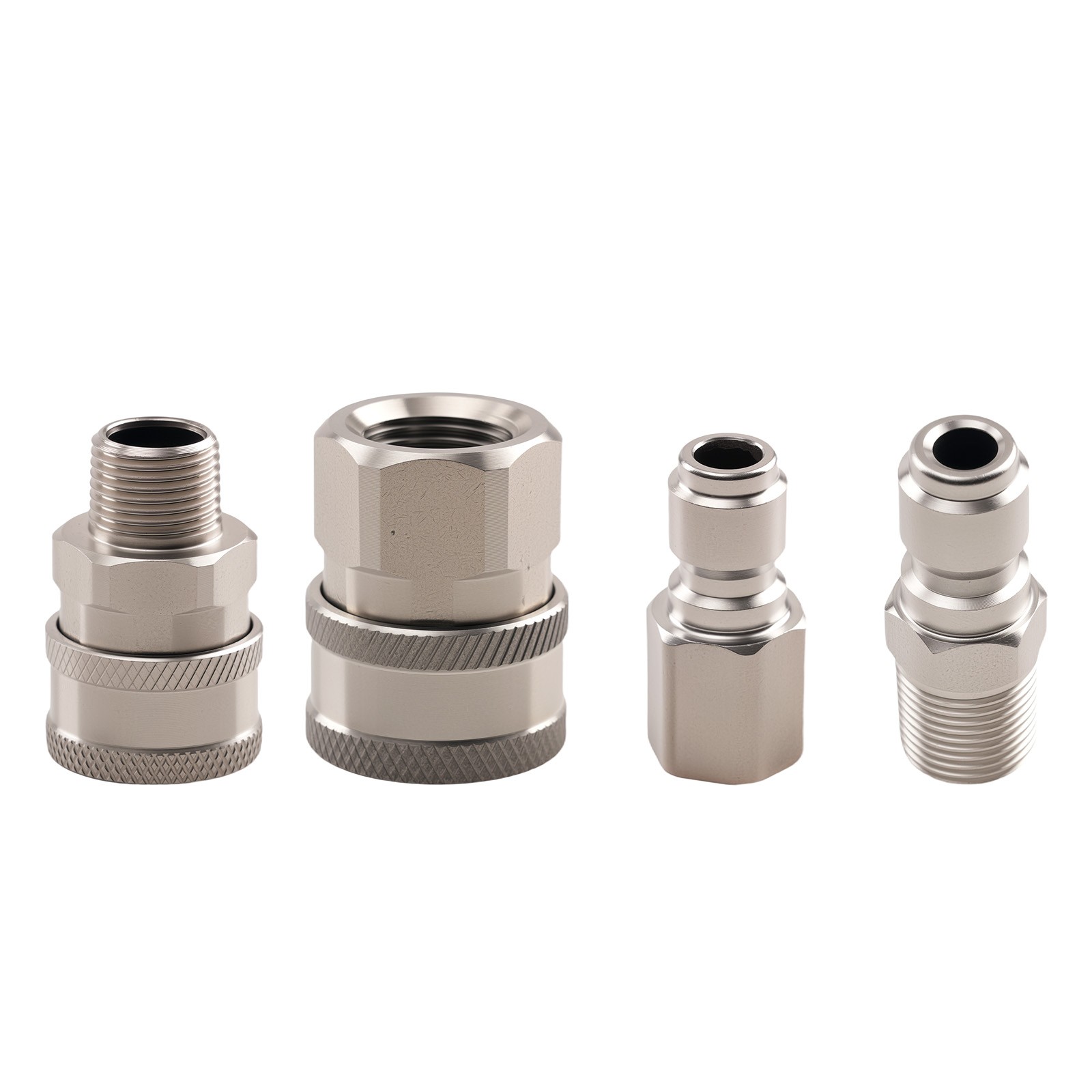Pressure Washer Coupler 3/8″ NPT Quick Socket Plug Stainless Steel Kit 4 Pc