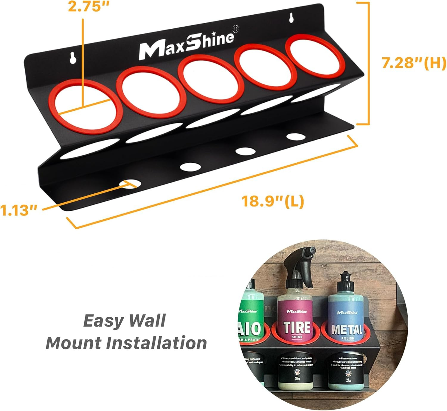 Universal Detailing Spray Bottle Holder – Mobile Detailing & Car Garage Organize